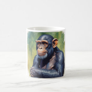 Taza De Café Cute Crazy Funny Chimpanzee