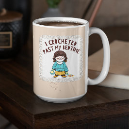 Taza De Café Cute Crochet Doll Yarn Doily