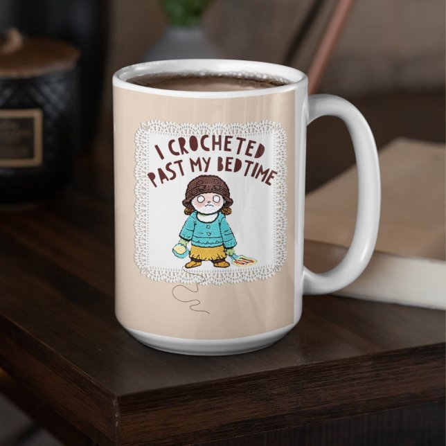 Taza De Café Cute Crochet Doll Yarn Doily (Subido por el creador)