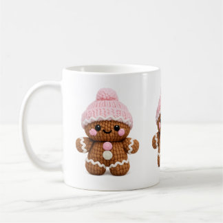Taza De Café Cute Crochet Gingerbread Mug Cake Character Coffee