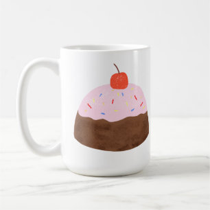Taza De Café Cute Cupcake De Chocolate Con Regalo De Cumpleaños