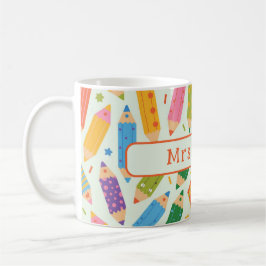 Taza De Café Cute Customizable Pencil Print