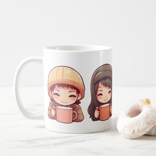 Taza De Café Cute Cute Cute (Con donut)