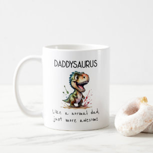 Taza De Café Cute Daddysaurus Día del Padre