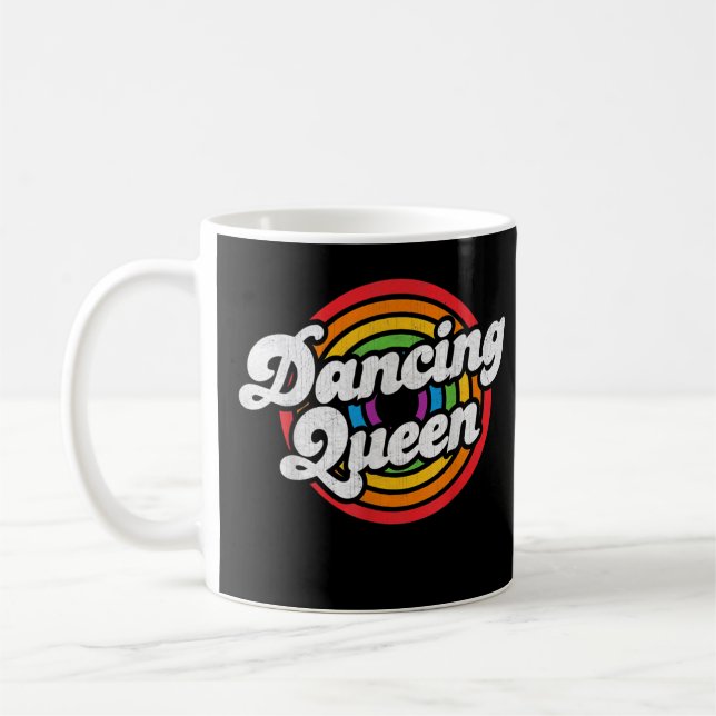 Taza De Café Cute Dancing Queen Roller Disco Juego de disquetes (Izquierda)