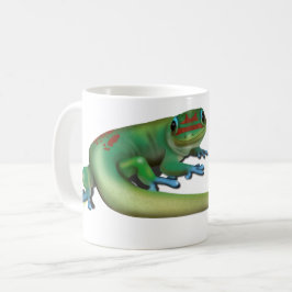 Taza De Café Cute Day Gecko (¿me estás hablando? Mirar hacia at