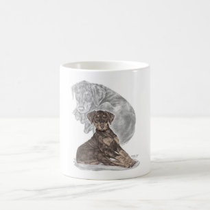 Taza De Café Cute Doberman Pinscher Puppy