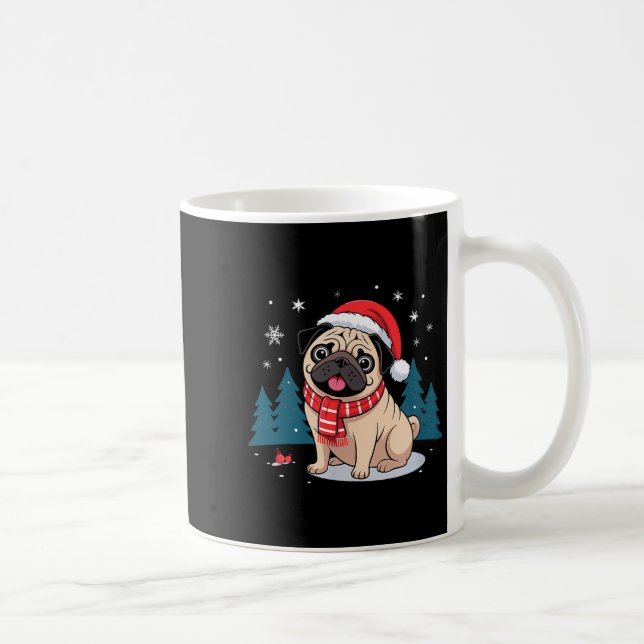 Taza De Café Cute Dog Christmas Valentines Design  (Derecha)