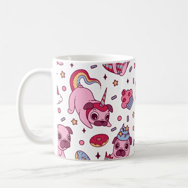 Taza De Café Cute dog pattern for dog lovers (Izquierda)