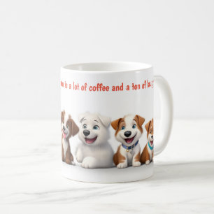 Taza De Café Cute Dogs Teamwork