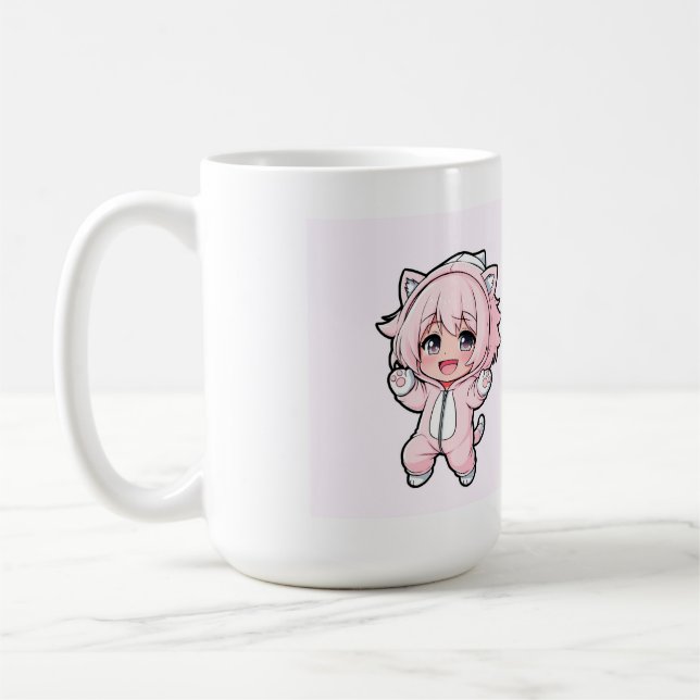 Taza De Café Cute Doll “In the Making” Design – Future Dream Gi (Izquierda)