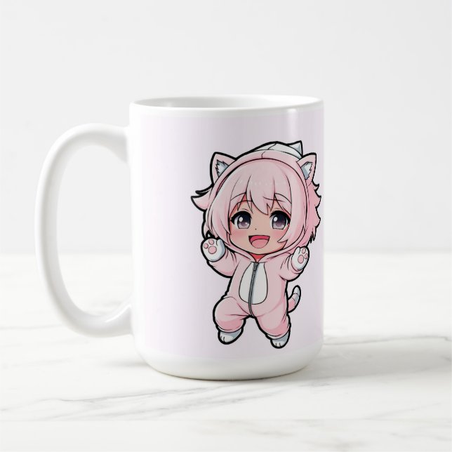 Taza De Café Cute Doll “In the Making” Design – Future Dream Gi (Izquierda)