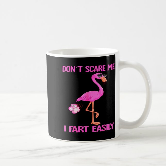 Taza De Café Cute Don't E Me I Fart Easy Fart Joke Flamingo Wom (Derecha)