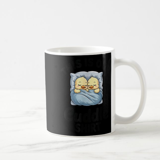 Taza De Café Cute Duck Couple This Is Our Cuddle  (Derecha)