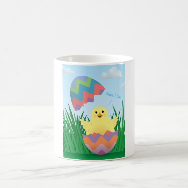 Taza De Café Cute Easter Egy Chick Hatch (Centro)