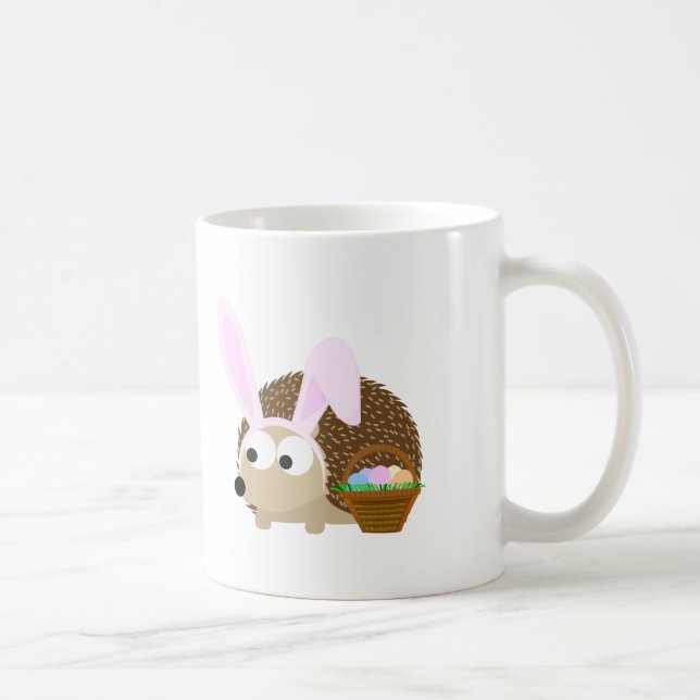 Taza De Café Cute Easter Hedgehog (Derecha)