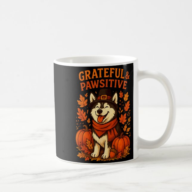 Taza De Café Cute Fall Pumpkin Autumn Dog Lover Tee  (Derecha)