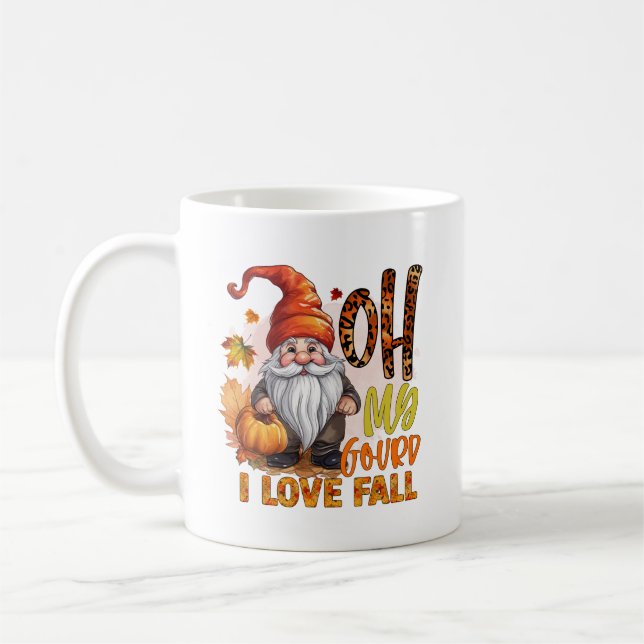 Taza De Café Cute Fall Season lovers gnome (Izquierda)