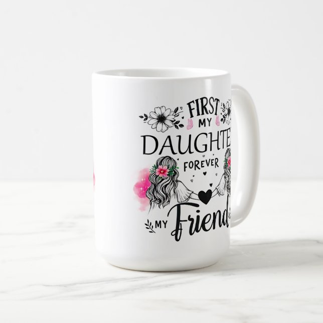Taza De Café Cute First My Daughter Wrap (Anverso derecho)