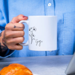 Taza De Café Cute Floral Gigi Mug