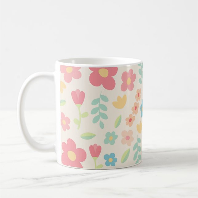 Taza De Café Cute flowers (Izquierda)