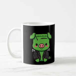 Taza De Café Cute Frankenstein Pig Halloween