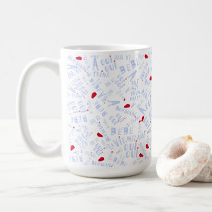 Taza De Café Cute French Oui Oui Bonjour