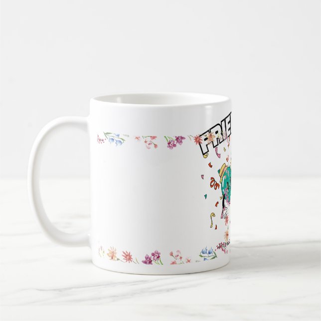 Taza De Café Cute Friendation Balloons Mug (Izquierda)