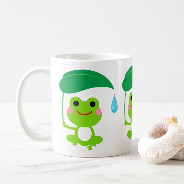 Taza De Café Cute Frog (Con donut)