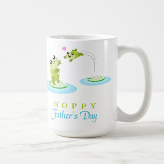 Taza De Café Cute Frog Hoppy Feliz Día del Padre
