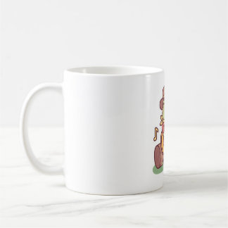 Taza De Café Cute Frog With Cowboy Hat and Guitar