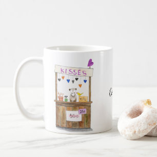 Taza De Café Cute Funny Sad Opossum Kisoth Nombre personalizado