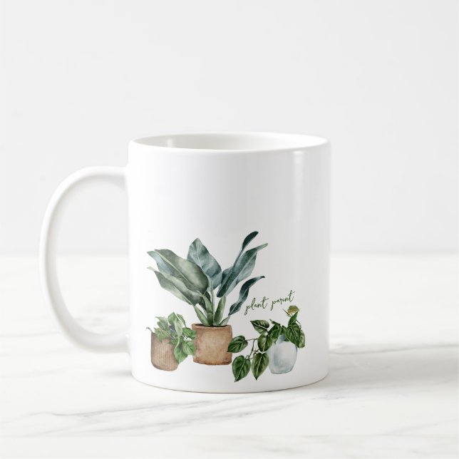 Taza De Café Cute Gardening Botanic Plant Parent (Izquierda)