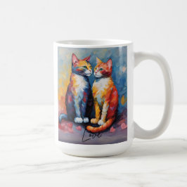 Taza De Café Cute gato estilo animal gato latte café tazón