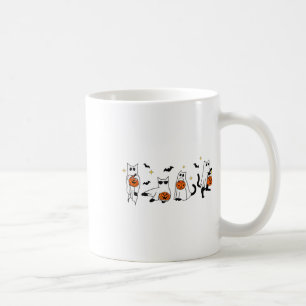 Taza De Café Cute Gato Fantasma Divertido vestido Halloween Rop