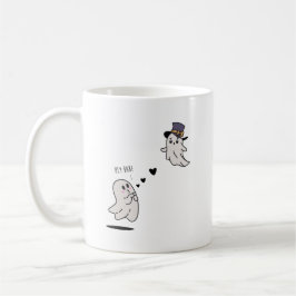 Taza De Café Cute ghosts couple talking