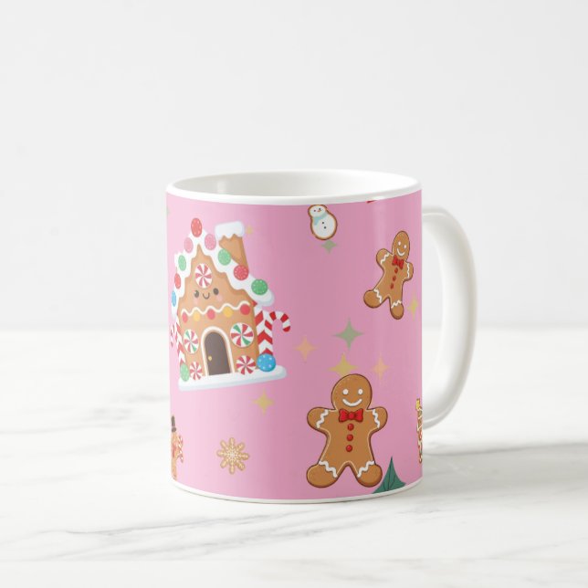 Taza De Café Cute Gingerbread (Anverso derecho)