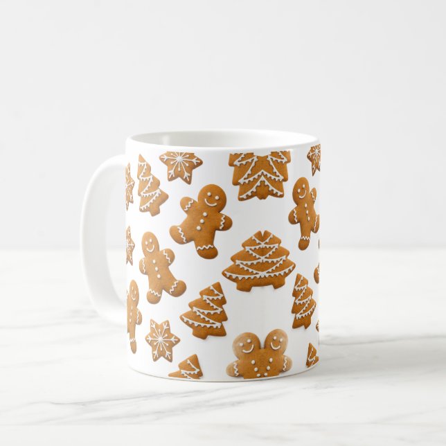 Taza De Café Cute Gingerbread Cookies Christmas Mug (Anverso izquierdo)