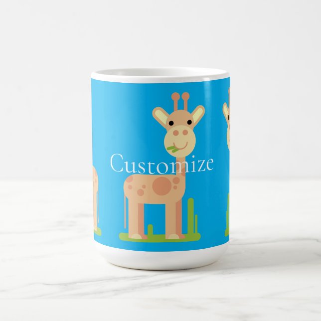 Taza De Café Cute Giraffe Munching Thunder_Cove (Centro)