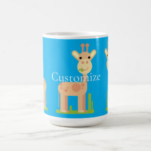 Taza De Café Cute Giraffe Munching Thunder_Cove