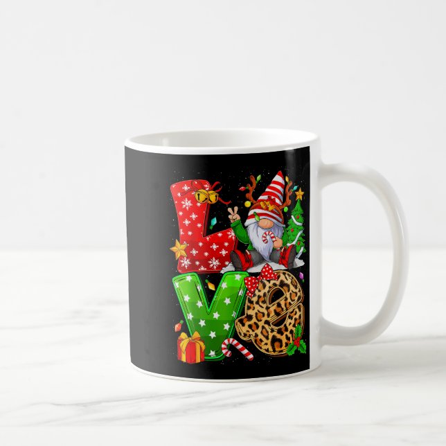 Taza De Café Cute Gnome Family Christmas For Women Men - Love G (Derecha)