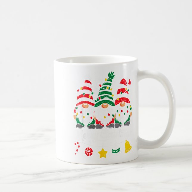 Taza De Café Cute Gnomes Merry Christmas Light Family Gnome Xma (Derecha)
