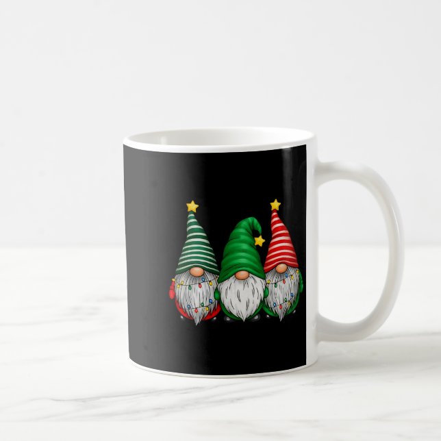 Taza De Café Cute Gnomes Merry Christmas Light Family Gnome Xma (Derecha)