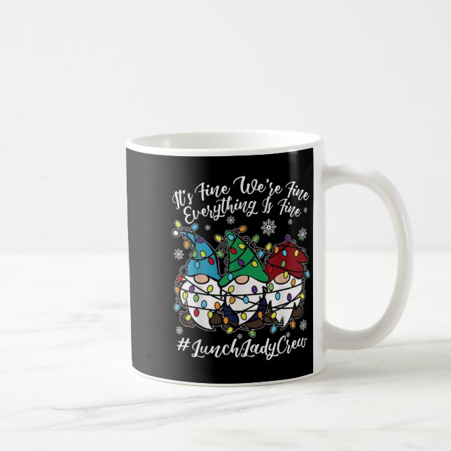 Taza De Café Cute Gnomes Todo Es Un Buen Navidad Lad (Derecha)