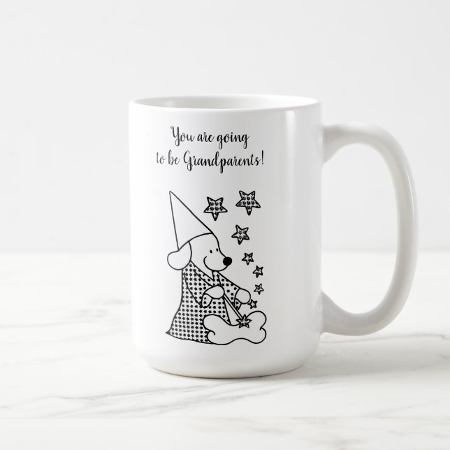 Taza De Café Cute graciosos abuelos Invitación Personalizado ne (Derecha)
