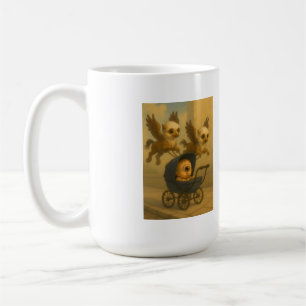 Taza De Café Cute Griffins y Cyclops Bebé Mitología Fantasía Ar