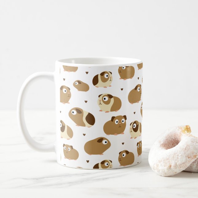 Taza De Café Cute Guinea (Con donut)