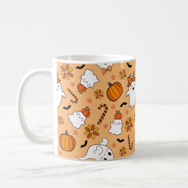 Taza De Café Cute Halloween (Izquierda)