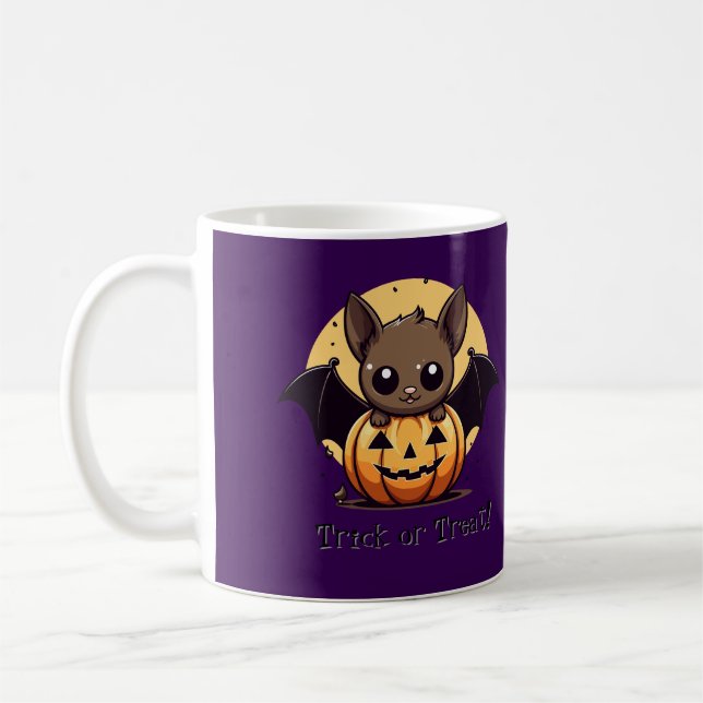 Taza De Café Cute Halloween Bat Mug (Izquierda)