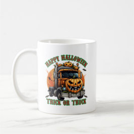 Taza De Café Cute Halloween Calabaza Camión Niños Festejando Fe
